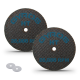 2.5” Resin Cut-Off Wheels for Rotary Tools. 2 Double Fiberglass Reinforced Cutting Discs. High-Tensile for Materials like Steel, Bronze | Dremel Cutting Tool Accessory | Made in USA 11-32250